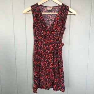 Floral Print Wrap Dress